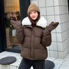 Winter new Korean version loose short cotton-padded clothes women's warm thickened hooded bread clothes cotton-padded jacket