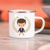 Bride Bridegroom Creative Enamel Coffee Mugs Marry Party Wine Beer Drink Juice Cocoa Cups Lovers Milk Water Mug Valentines Gifts