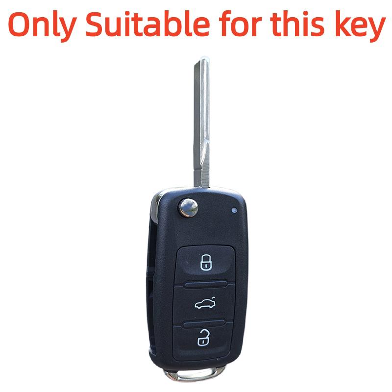 Car Key Cover Case Silicone 3 Buttons For Vw Golf 4 5 6 7 Bora Jetta Polo Mk4 Mk6 Bora Passat B5 B6 Superb Tiguan Beetle Keycase