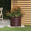 VidaXL Garden Planter Flower Pot Plant Box Raised Bed Patio Terrace Outdoor Galvanized Steel 40x40x36 Cm 318845