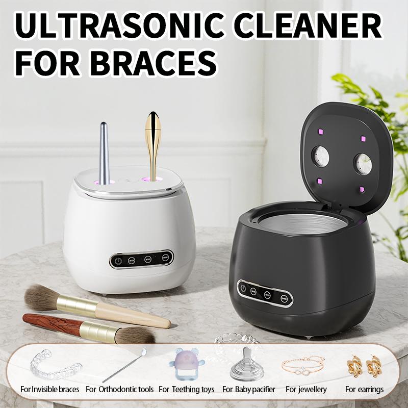 Compact Ultrasonic Cleaning Machine for Jewelry Makeup Brushes Braces Mouthguards USB Multifunctional Household Use
