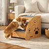 Sturdy Wooden Dog Stairs Non-Slip Dog Ladder Multi-purpose Pet Climbing Ladder  for High Beds Sofas