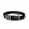 Belt Modern Black With Sophisticated Metal Buckle For Trendy Fashion Everyday