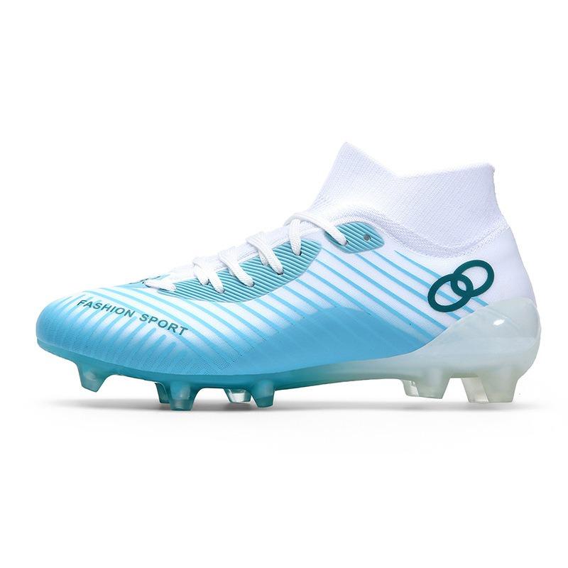 High-top football shoes with broken nails, artificial turf nails, leather feet, boys, girls and teenagers, training shoes