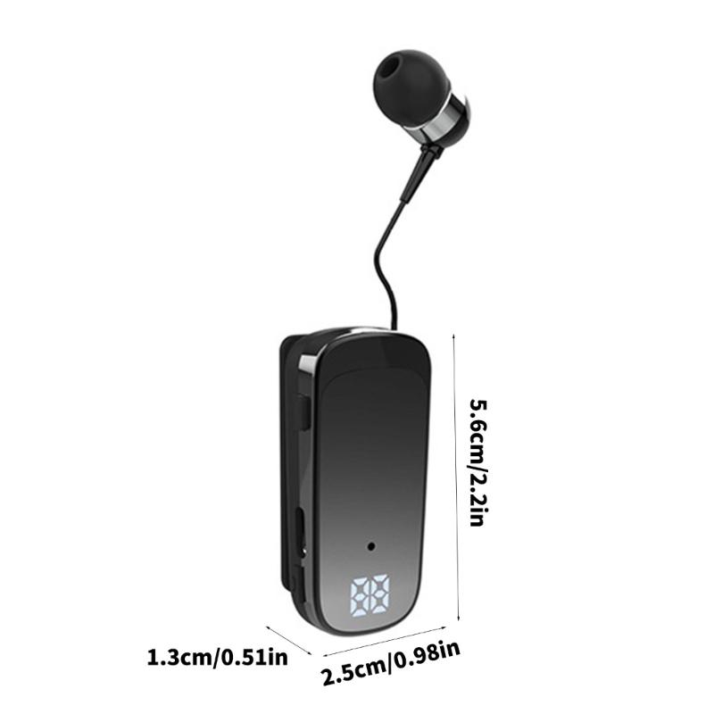 Long Service 20 Hour Life Wireless Bluetooth-compatible Clip Earphone Featuring Vibration Alerts for Hands Easy Calling Use