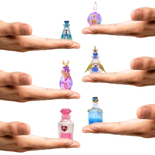FUNSHOWCASE Perfume Bottle Silicone Mold, Container, Medicine Bottle, Small Bottle, Container, UV Resin, Epoxy Resin, Clay, Set of 6