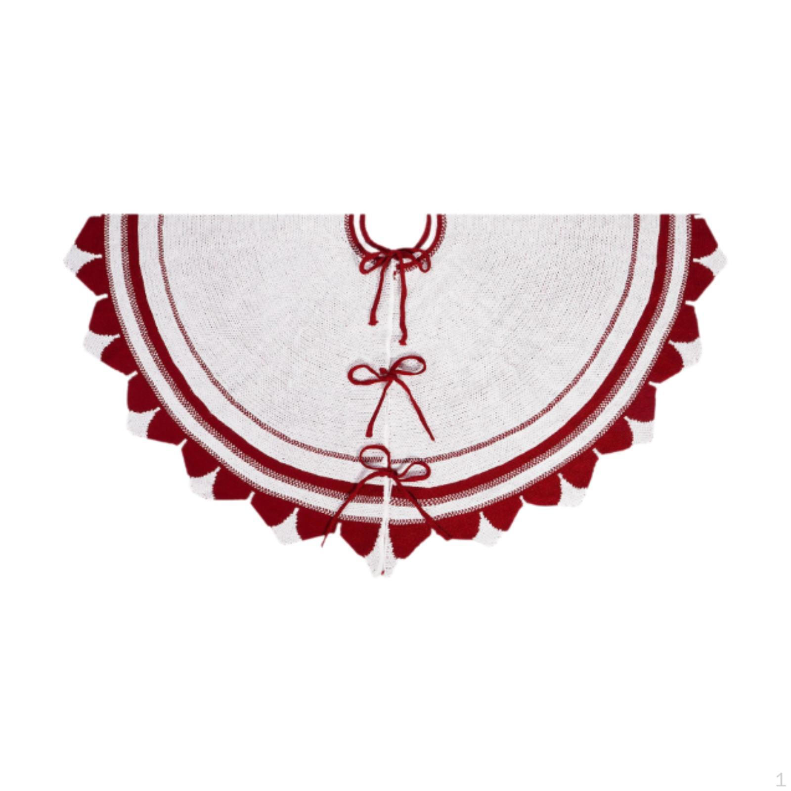 

Юбка и фартук для рождественской елки 71 см красный