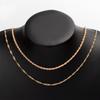 Sweater Necklace  European and American Autumn and Winter Jewelry Women's Gold-plated Thick Line Celebrity Street Shooting Fashion Stacked Necklace