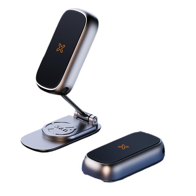 

Автомобильный держатель для телефона с магнитным захватом, автомобильный держатель-зажим из алюминиевого сплава, магнитная подставка для мобильного телефона для iPhone, Xiaomi, Samsung