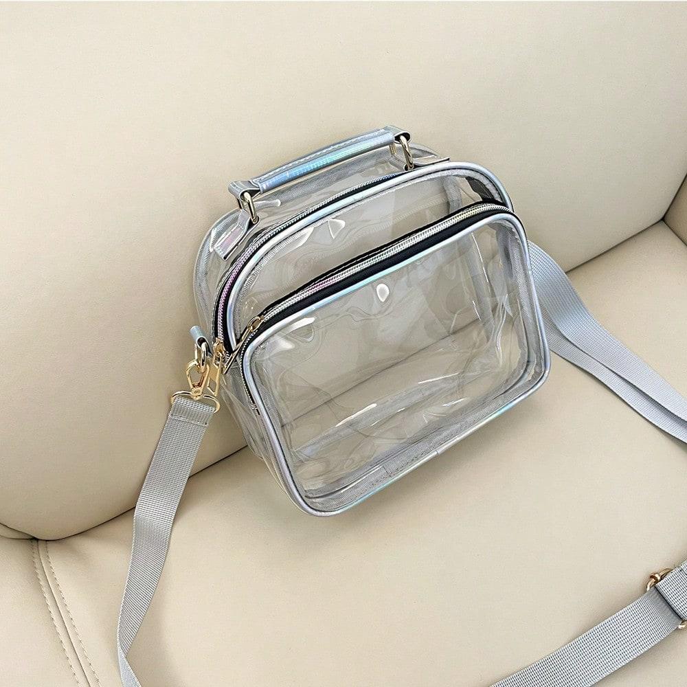 New Transparent PVC Shoulder Messenger Bag Women's Bag