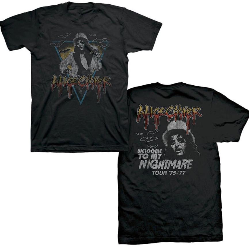 New Alice Cooper Welcome to My Nightmare Bats Halloween Band Shirt Unisex T-Shirt XXXL