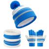 Kids Winter Warm 3-Piece Set: Knit Hat Scarf Gloves Boys Girls - Acrylic Sweet Style Letter Print