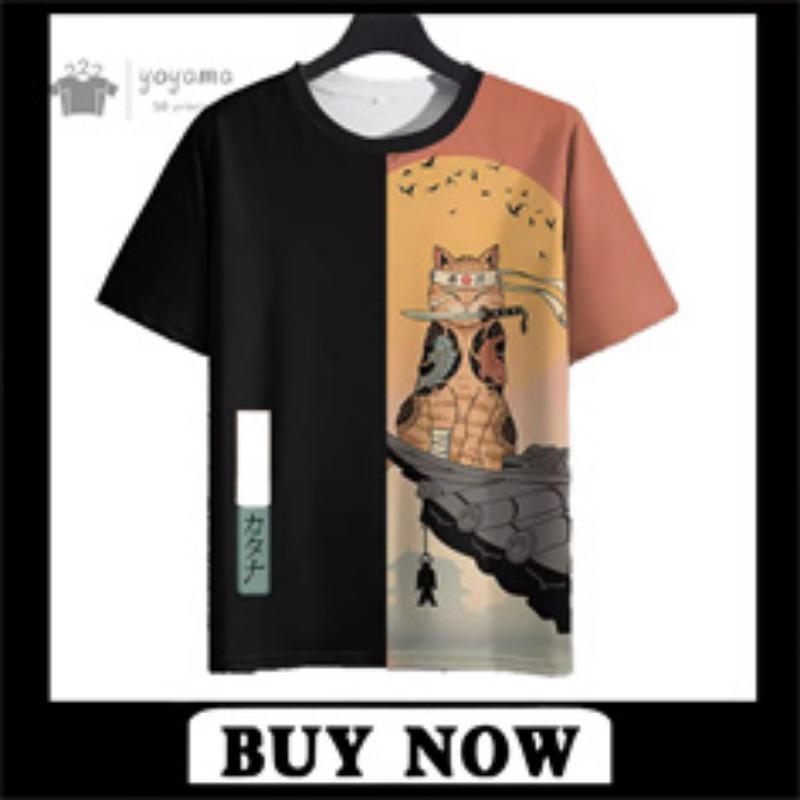 3D Painting Short Sleeve Tee Summer Outdoor Men's Tops Fashion Round Neck Men's T-Shirts New Vintage Oversized Men's Clothing