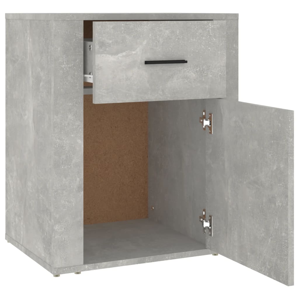 Nightstand Concrete Grey 50x36x60 cm Particleboard