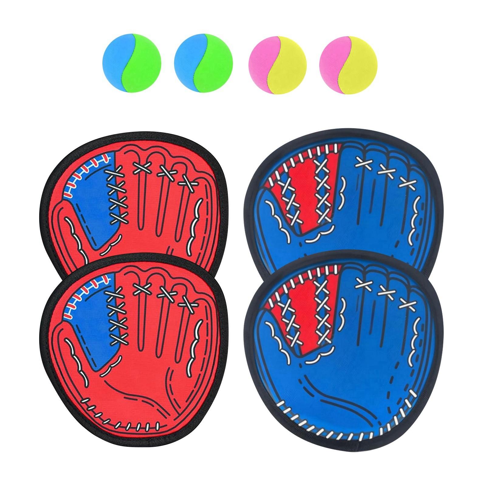 

Мяч для метания на открытом воздухе, ракетка-липучка, интерактивная игрушка для игры «родитель-ребенок», эластичный мяч для броска и ловли One Size