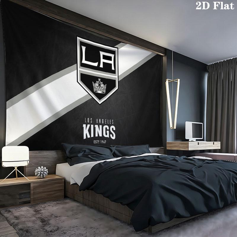 LA Kings Wall tapestry, aesthetic printed fabric blanket, suitable for bedroom, living room, and home decor.