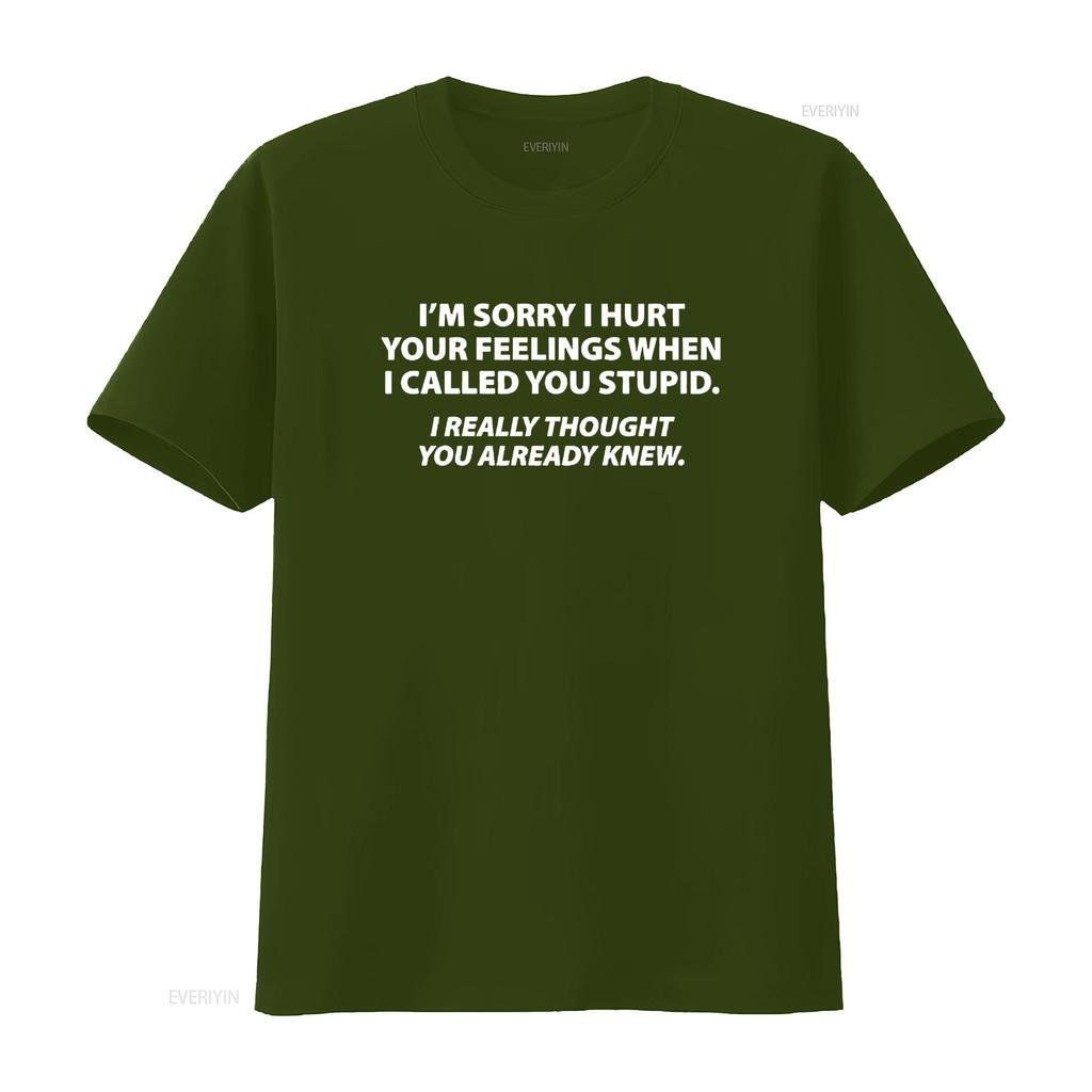 Du Dummer Ich Dachte Wusste Humor Neuheit Sarkastisch Lustig T-Shirt vintage Gewaschen streetwear Grafik Stilvoll Lässig Weich Dehnbar