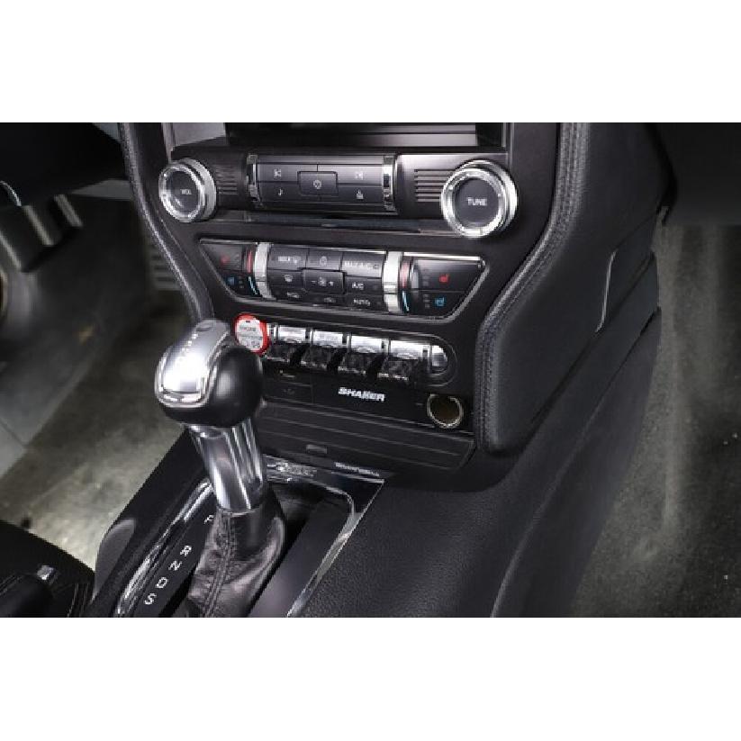 Carbon Fiber Center Console Dashboard Button Cover Trim For Ford Mustang 2015+