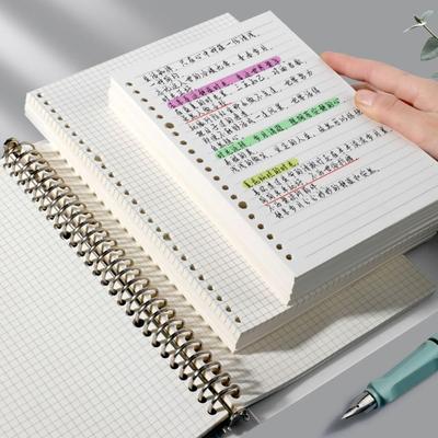 60 ark Papper Löst bladpapper A4/A5/B5 Pärm Innersida Hög kvalitet Anteckningsbok Studenter