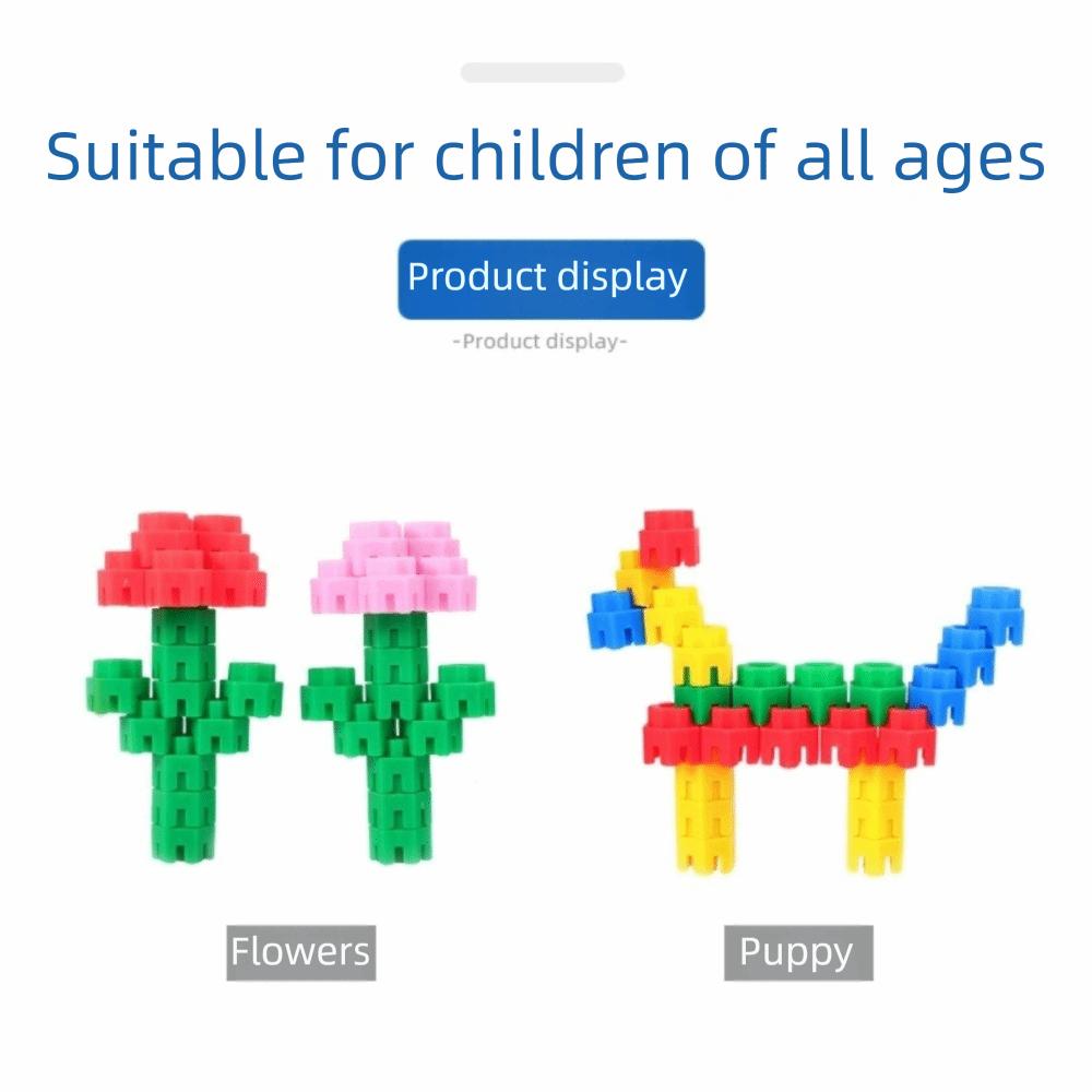 Plastic Building Block Toys Large Particle Educational Puzzle Toys Learning