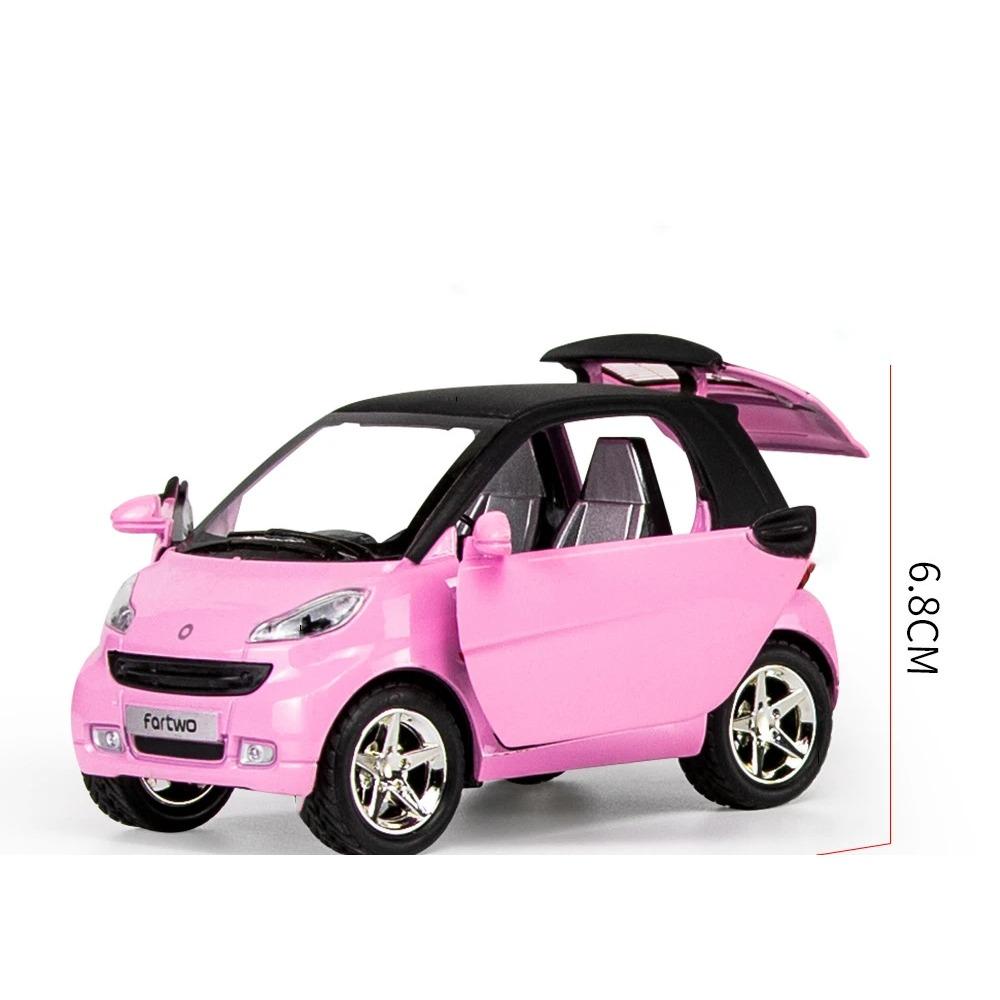 

1/24 Alloy Car Smart Fortwo Metal Die Cast Toy Simulation Car Model Vehicles Collectble Ornament Childrens Cars Toys Xmas Gifts