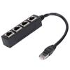 RJ45 Splitter Adapter 1 To 4 Ways Port LAN Ethernet Network Cable Connector Plug