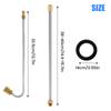 High Pressure Washer Extension with 0-60° Nozzles 1/4 Inch Quick Connect Washer Lance Water Gun for Cleaning Garden Car