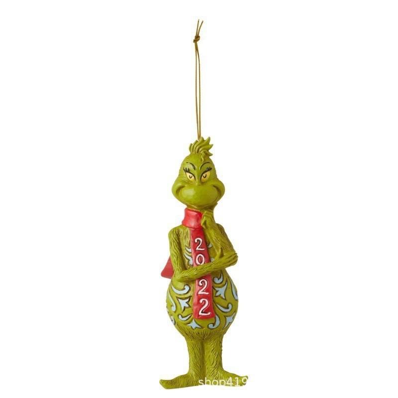 Green 2023 Unique Monster Cartoon Holiday Hanging Decorations For Joyful Christmas Decor
