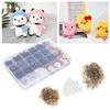 264pcs Assorted Colors Plastic Eyes Colored Safety Eyes DIY Accessories Plush Doll Eyes  Teddy Bear