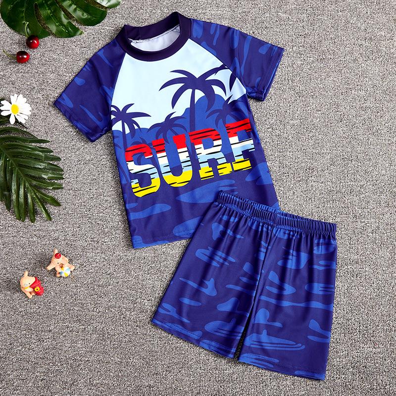 

Summer 2024 Boys Cartoon Swimsuit Set with Cap and Trunks 85-100 cm