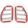 For Hummer H3 2005-2009 ABS Glossy silver Car Side Turn Signal Protection Cover Decorative Cover Sticker Exterior Accessories