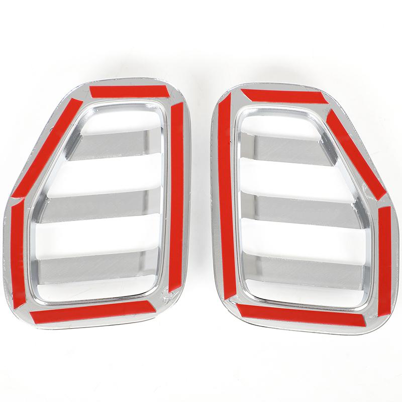 For Hummer H3 2005-2009 ABS Glossy silver Car Side Turn Signal Protection Cover Decorative Cover Sticker Exterior Accessories
