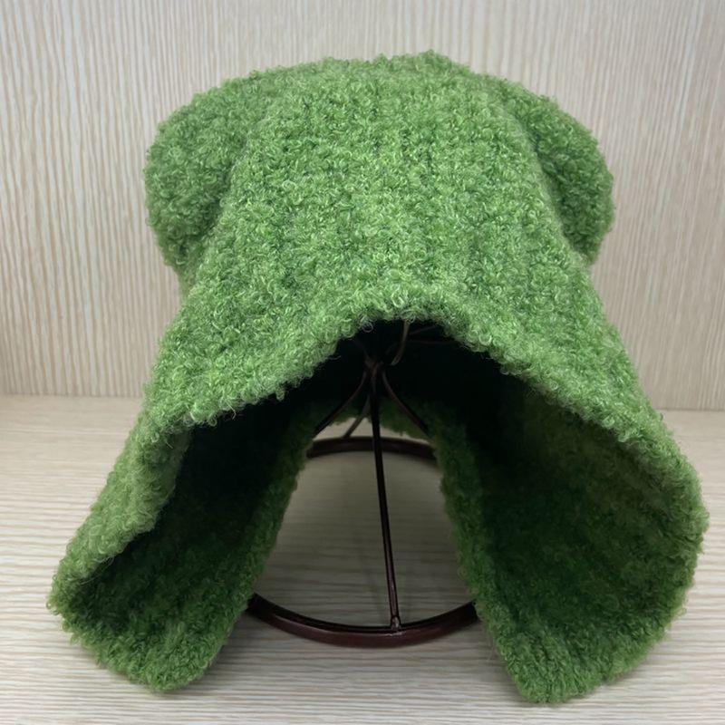 Fuzzy Women Hat Bear Casual for Elegant Graffiti Writers Turntablists Casual Winter Warm Hat for Teen Girls
