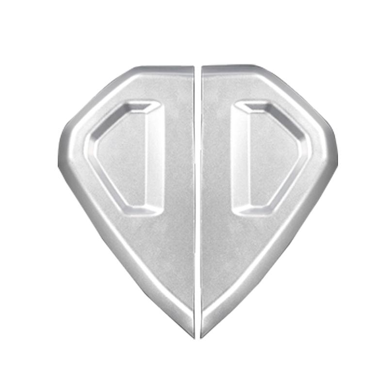 

2 шт., алюминиевый сплав, серебристый, для приборной панели автомобиля, боковая панель, декоративная накладка для Land Rover Range Rover Evoque серебряный