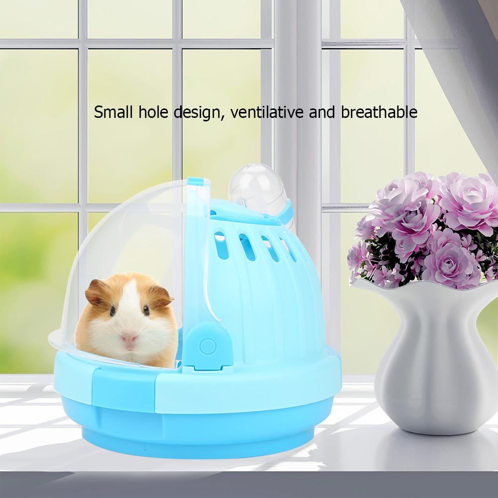 Small Portable Breathable Pet Animal Hamster Cage Case Travel Outdoors