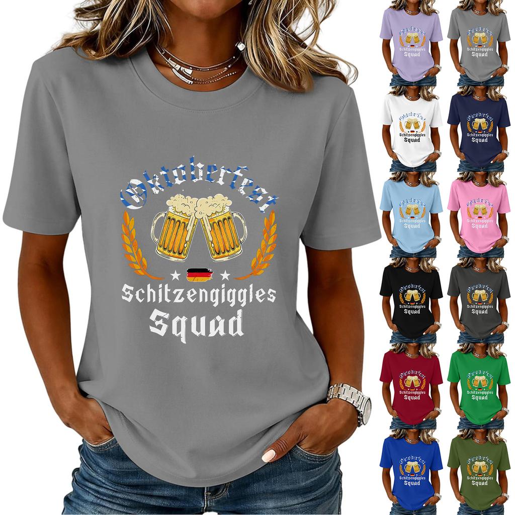 Fashion Casual Unisex Letter Print T-Shirt with Festival Graphic Design - Short Sleeve Round Neck Tee for Men and Women
