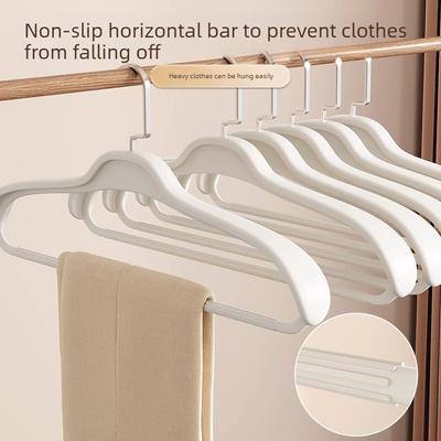 5pcsDrying Rack Thick Clothes Hanger Wide Shoulder Clothes Hanger Extended Clothes Drying Shoulder Corner Suit Coat Organization