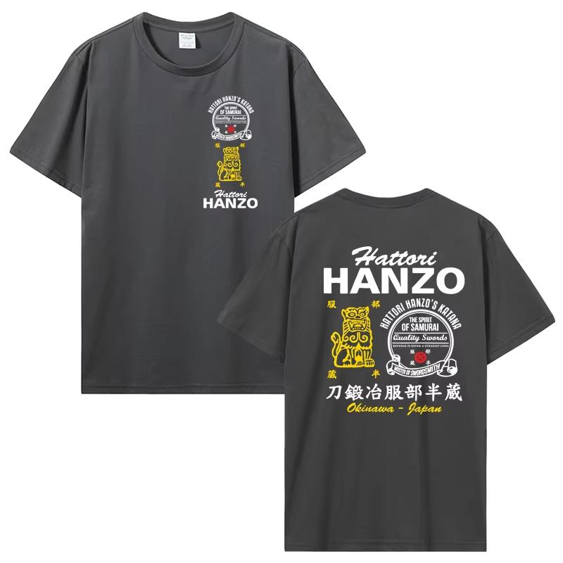 Hot Concert T-Shirt Kill Bill Hattori Hanzo Ninja Samurai Katana Japan's New Printed Cotton Men's and Women's T-Shirt Fashion