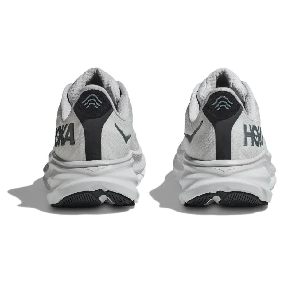 HOKA Clifton 9 Nimbus Cloud Steel Wool Herren Sneaker Weiß 1127895-NCSW