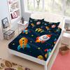 Seamless Space Exploration Fitted Sheet Set King Queen Double Full Size Bed Linen Set