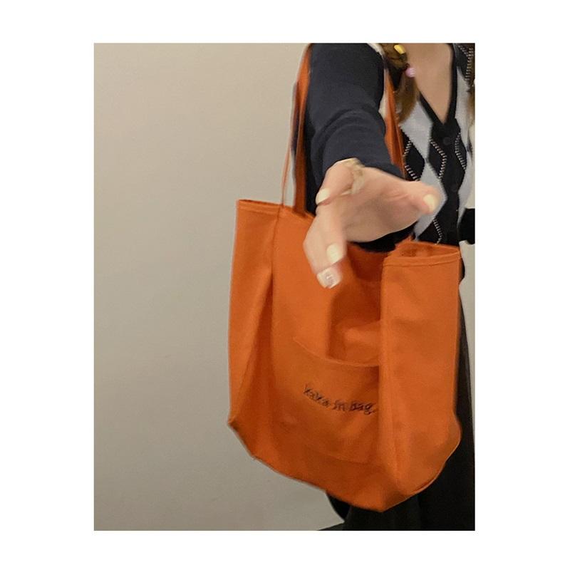 Casual Canvas Bag Female Summer Tide Fashion Tote Bag All-match Ins Large-capacity Bag Shopping Bag Bag
