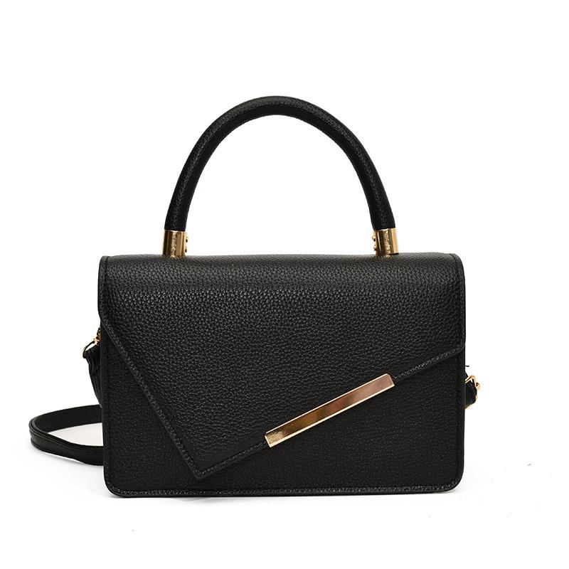 Stylish Pu Leather Mini Handbag For Women Available In Black White Pink And Brown Shades