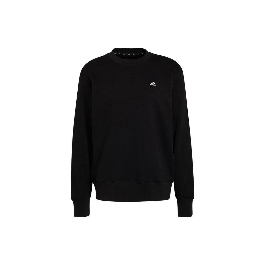 Adidas Sweatshirts Men's Black Crew Neck Moderate Regular H45395