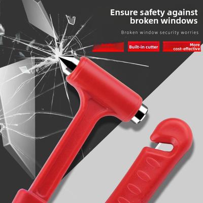 Vehicle-Mounted Solid-Handle Multi-Functional Emergency Escape Window-Breaking Safety Hammer