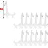 2/20PCS Dish Plate Racks Folding Bowl Plate Picture Stand Storage Holder Plastic Dish Bowl Plate Holder Kitchen Accessories
