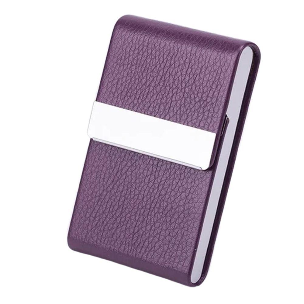 Slim Pocket Business Card Case PU Leather ID Case Card Box Name Card Holder  Office Supplies