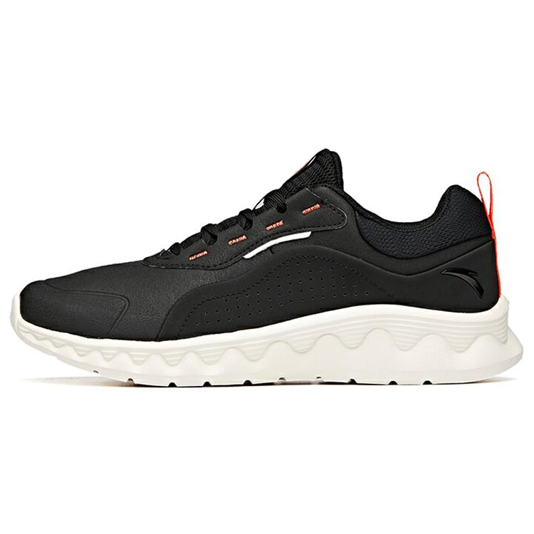 

New Anta Cushioned Slip-Resistant Abrasion-Resistant Low-Top Running Shoes Men s Black White 112045571-5 39