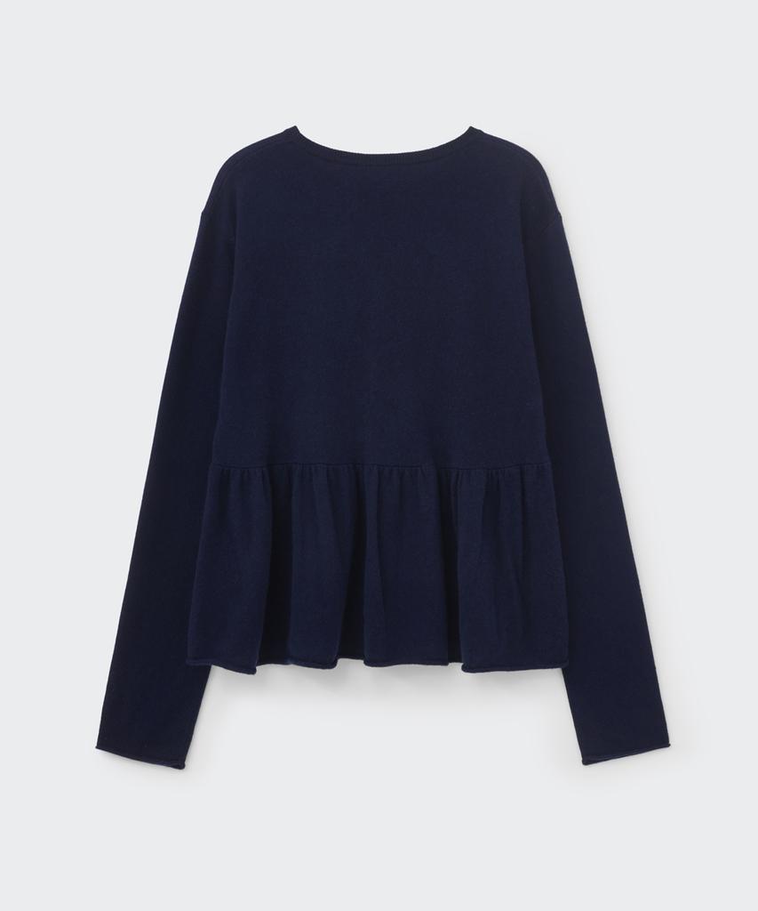 Koseumoseu Flare Cashmere Knit (Deep Navy)