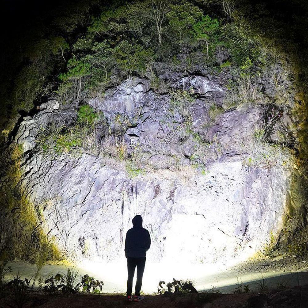 TYPE-C Charging Powerful LED Flashlight Waterproof Portable Hand Lamp Power Outages