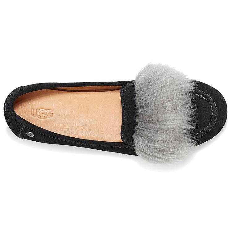 UGG California Loafer Kaley Wisp Ts 'Black Gray' Women's 1111030TS-BCRC